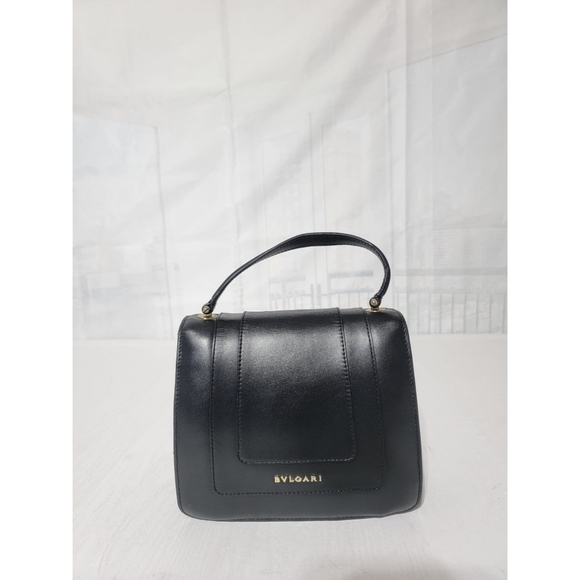 Authentic BVLGARI Serpenti Forever Top Handle Black - Picture 3 of 14